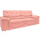 Sofá Retrátil E Reclinável Com Usb Smile 2,30m Velosuede Rose