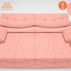 Sofá Retrátil E Reclinável Com Usb Smile 2,30m Velosuede Rose