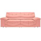 Sofá Retrátil E Reclinável Com Usb Smile 2,30m Velosuede Rose