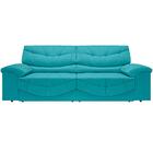 Sofá Retrátil E Reclinável Com Usb Smile 2,30m Velosuede Turq