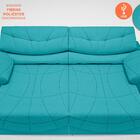 Sofá Retrátil E Reclinável Com Usb Smile 2,30m Velosuede Turq