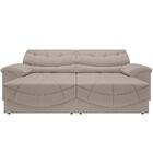 Sofá Retrátil E Reclinável Com Usb Smile 2,50m Velosuede Bege