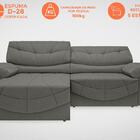 Sofá Retrátil E Reclinável Com Usb Smile 2,50m Velosuede Cinz