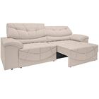 Sofá Retrátil E Reclinável Com Usb Smile 2,50m Velosuede Pret