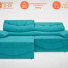 Sofá Retrátil E Reclinável Com Usb Smile 2,50m Velosuede Turq
