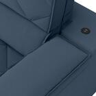 Sofá Retrátil E Reclinável Com Usb Tripoli 2,30m Velosuede Pe