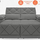 Sofá Retrátil E Reclinável Com Usb Tripoli 2,30m Velosuede Pe