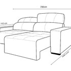 Sofá Retrátil E Reclinável De Couro Atami 2,30 M Graphite - M