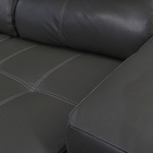 Sofá Retrátil E Reclinável De Couro Atami 2,50 M Graphite - M