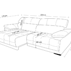 Sofá Retrátil E Reclinável De Couro Filipinas 2,20 M Green Bi