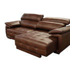 Sofá Retrátil E Reclinável De Couro Filipinas 2,20 M Soft Tab