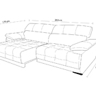 Sofá Retrátil E Reclinável De Couro Filipinas 2,60 M Preto Ig