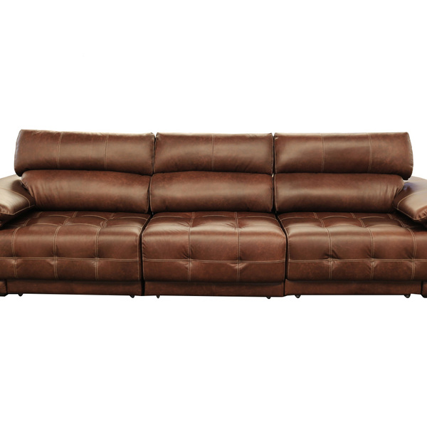 Sofá Retrátil E Reclinável De Couro Filipinas (3 Módulos) 3,3