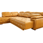 Sofá Retrátil E Reclinável De Couro Filipinas Canto Com Chais