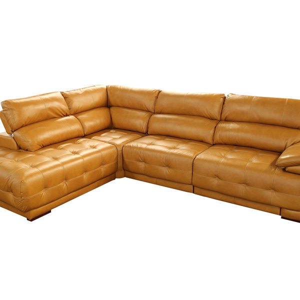 Sofá Retrátil E Reclinável De Couro Filipinas Canto Com Chais