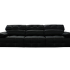 Sofá Retrátil E Reclinável De Couro Queen (3 Módulos) 3,30 M