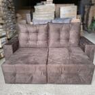 Sofá Retrátil E Reclinável Debora 2,0 Cm Marrom