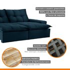 Sofá Retrátil E Reclinável Denver Azul