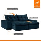 Sofá Retrátil E Reclinável Denver Azul