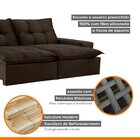 Sofá Retrátil E Reclinável Denver Marrom