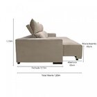 Sofá Retrátil E Reclinável Ellen 200cm 3 Lugares Com Molas No