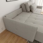 Sofá Retrátil E Reclinável Em Linho 180cm Boss Cru