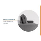 Sofá Retrátil E Reclinável Embaúba 3 Lugares 1,80m Pet Friend