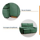 Sofá Retrátil E Reclinável Embaúba 3 Lugares 1,90m Cabecasa M