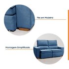 Sofá Retrátil E Reclinável Embaúba 3 Lugares 1,90m Cabecasa M