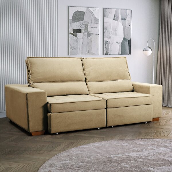 Sofá Retrátil E Reclinável Embaúba 3 Lugares 1,90m Cabecasa M