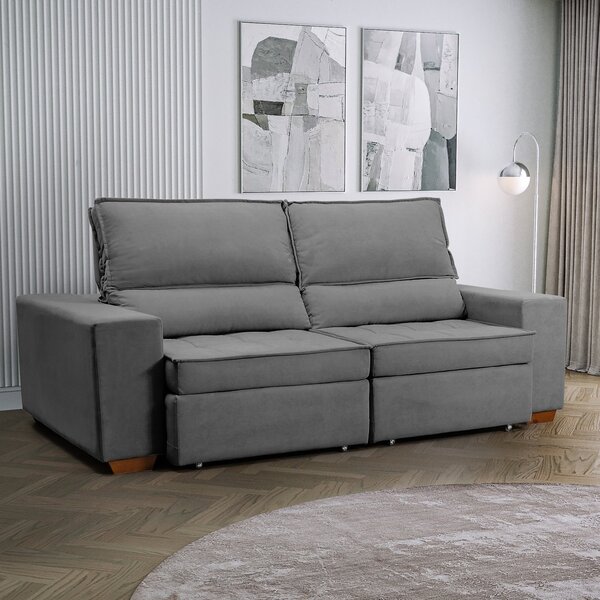 Sofá Retrátil E Reclinável Embaúba 3 Lugares 1,90m Pet Friend