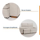 Sofá Retrátil E Reclinável Embaúba 3 Lugares 2,05m Pet Friend