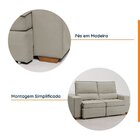 Sofá Retrátil E Reclinável Embaúba 3 Lugares 2,05m Pet Friend