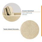 Sofá Retrátil E Reclinável Embaúba 4 Lugares 2,35m Cabecasa M