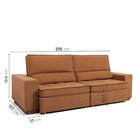 Sofá Retrátil E Reclinável Embaúba 4 Lugares 2,35m Pet Friend