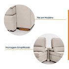 Sofá Retrátil E Reclinável Embaúba 4 Lugares 2,50m Pet Friend