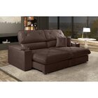 Sofá Retrátil E Reclinável Enzo 190 Cm Em Veludo Com Porta Co