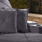 Sofá Retrátil E Reclinável Enzo 210 Cm Em Veludo Com Porta Co