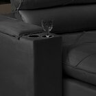 Sofá Retrátil E Reclinável Enzo 210 Cm Em Veludo Com Porta Co