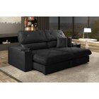 Sofá Retrátil E Reclinável Enzo 250 Cm Em Veludo Com Porta Co