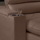 Sofá Retrátil E Reclinável Enzo 290 Cm Em Veludo Com Porta Co