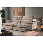 Sofá Retrátil E Reclinável Eros 2,50m 04 Lugares Txr Bege