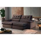 Sofá Retrátil E Reclinável Eros 2,90m 05 Lugares Txr Marrom