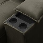 Sofá Retrátil E Reclinável França 210 Cm Com Porta Copos E Ob