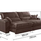 Sofá Retrátil E Reclinável Gael 250 Cm Veludo Com Porta Copos