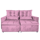 Sofa Retratil E Reclinavel Julia Rosa