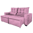 Sofa Retratil E Reclinavel Julia Rosa