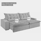 Sofá Retrátil E Reclinável Leblon Tecido Veludo Vinho 2,10 M