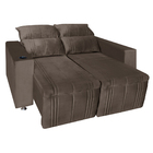 Sofá Retrátil E Reclinável Madri 2l. 160cm C/molas - Veludo