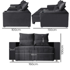 Sofá Retrátil E Reclinável Madri 2l. 160cm C/molas - Veludo